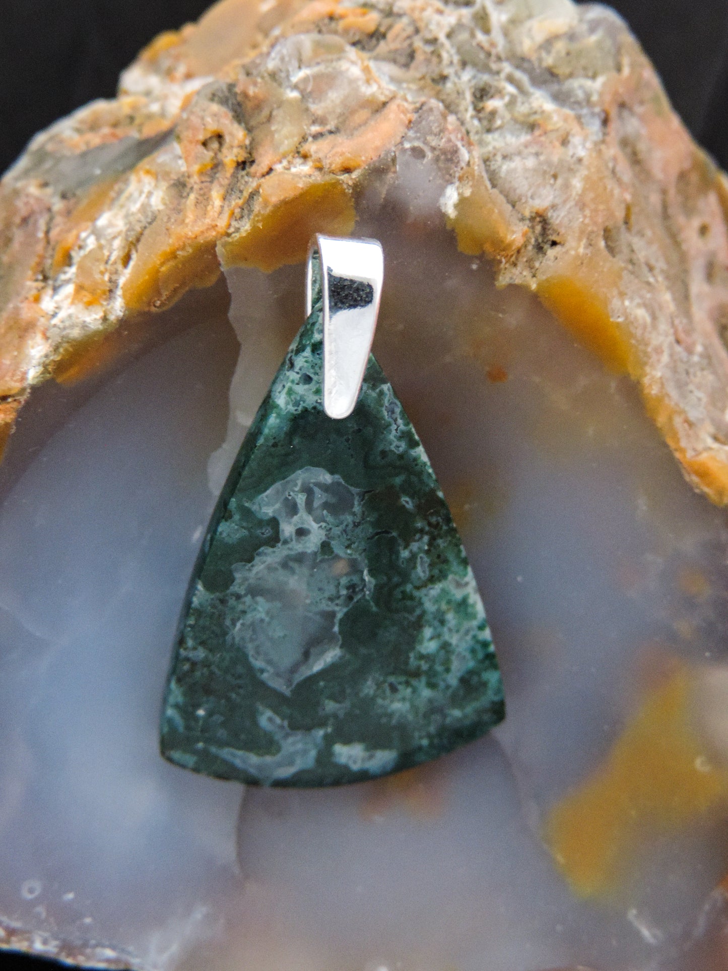 Find your perfect Indonesian Agare pendant on our store! The pendant bail is authentic 925 sterling silver.