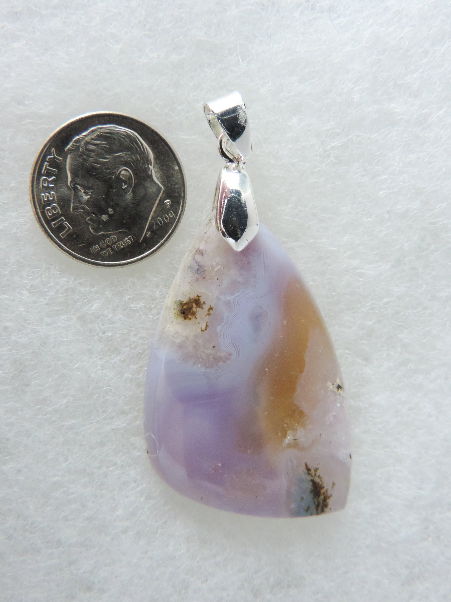 Purple Moss Agate Pendant, beautiful gift for friends and family.