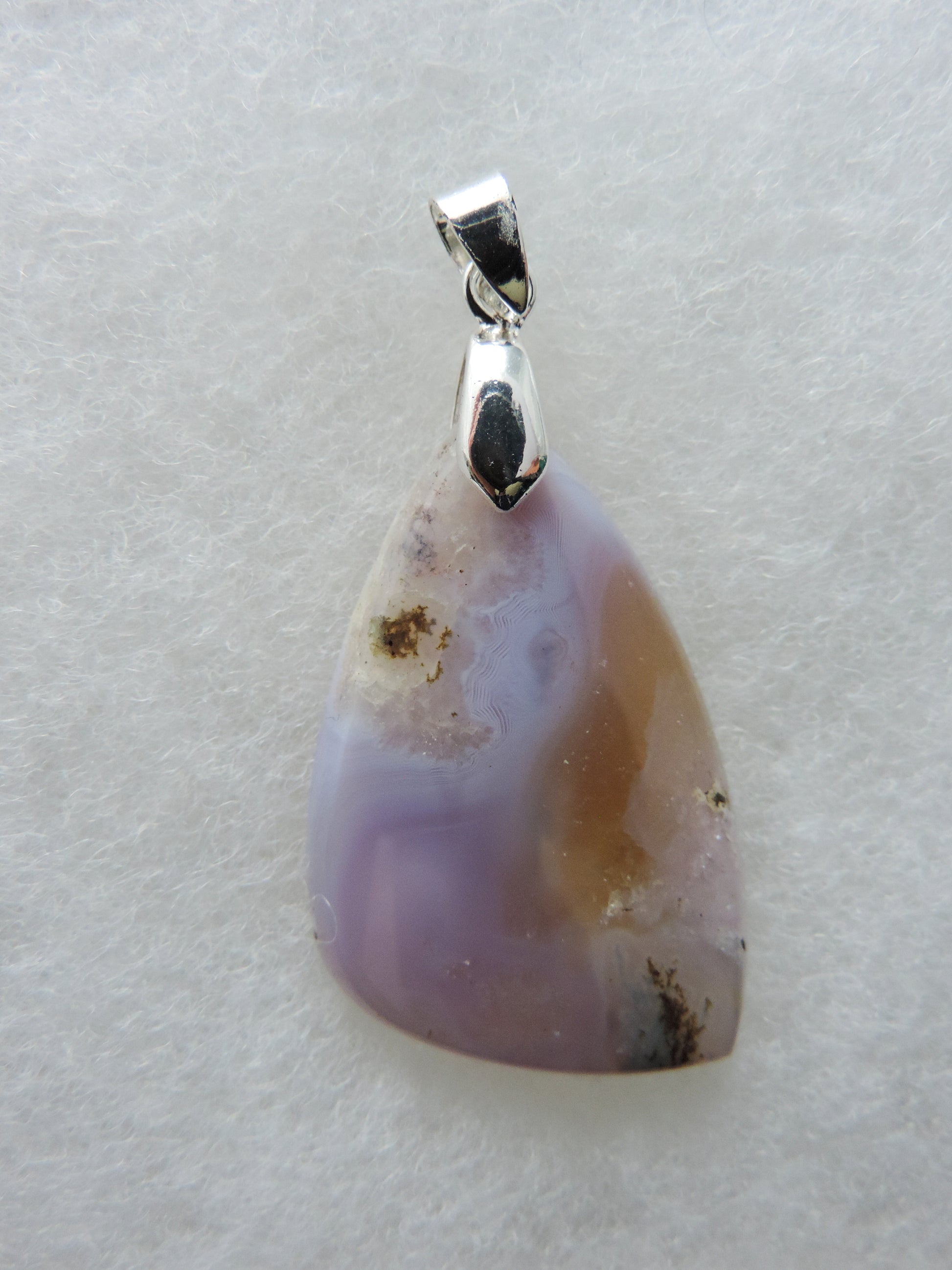 Purple Moss Agate Pendant gifts for a jewelry collection.