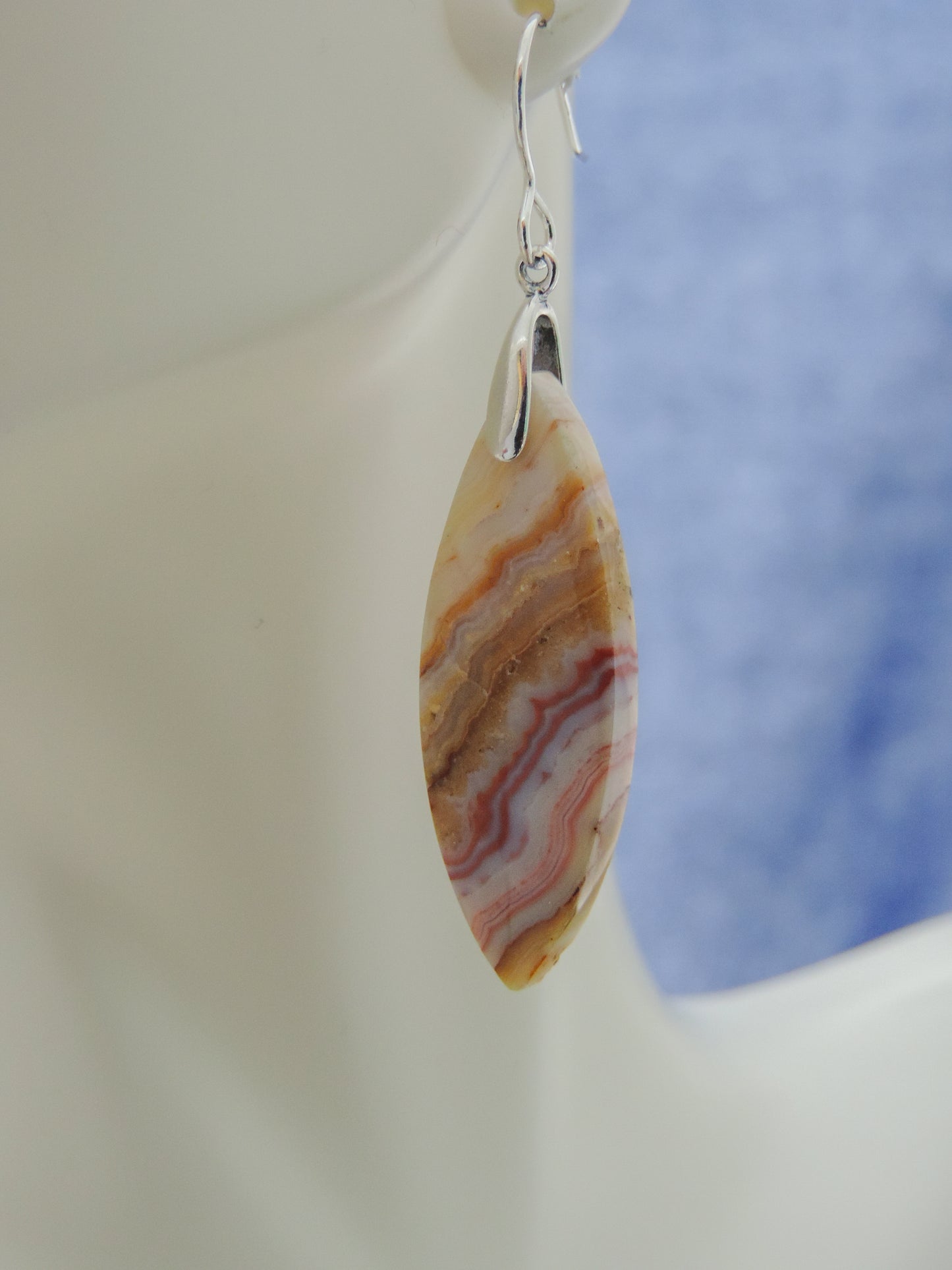 All hand crafted jewelry earrings will be shipped to you in a classic white cotton filled box inside a bubble mailer. Your beautiful piece will be shipped the same day in most cases, or the next day at the latest, Monday through Friday. Orders will be shipped first class USPS, which normally takes 2-3 days in the U.S. Options are available for express shipping.