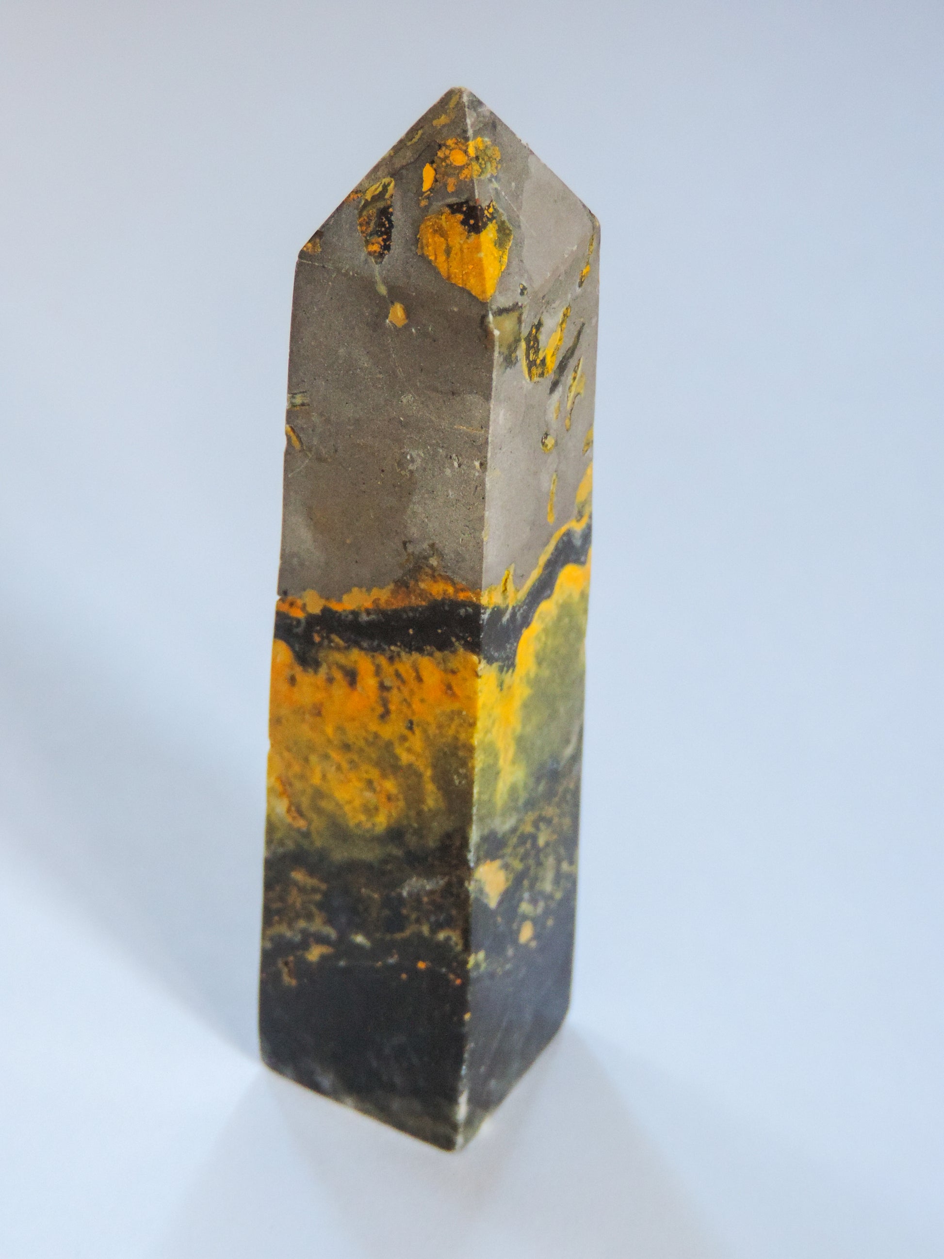 Bumblebee Jasper Tower, semi-precious gemstones, alter stone, ceremonies, Christmas, decorations, center piece, gift, vitality, energy,