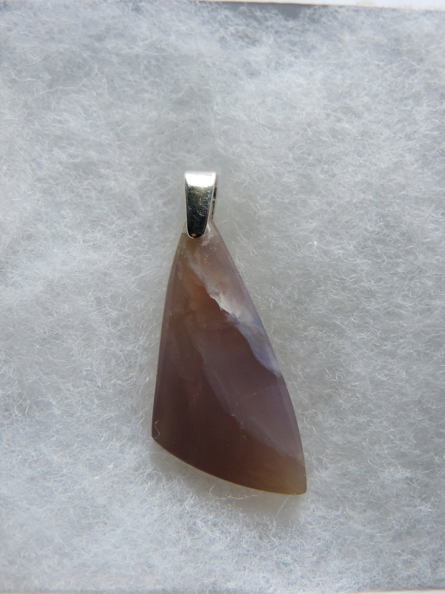 Wear a Purple Agate & Sterling Silver Pendant today and feel the difference!! The pendant bail is authentic 925 sterling silver.