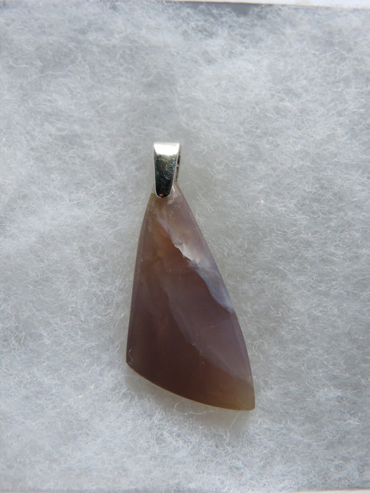 Wear a Purple Agate & Sterling Silver Pendant today and feel the difference!!  The pendant bail is authentic 925 sterling silver.