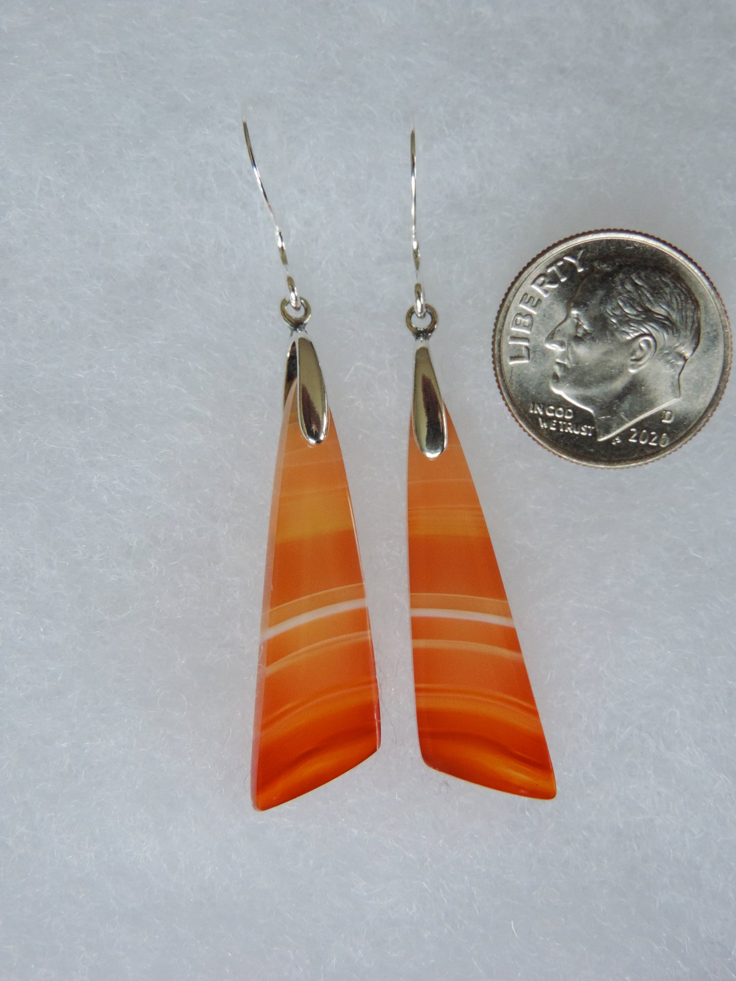 Find your perfect Indonesian Carnelian Agate Earrings on our store!  The bail and earring wire are authentic 925 sterling silver