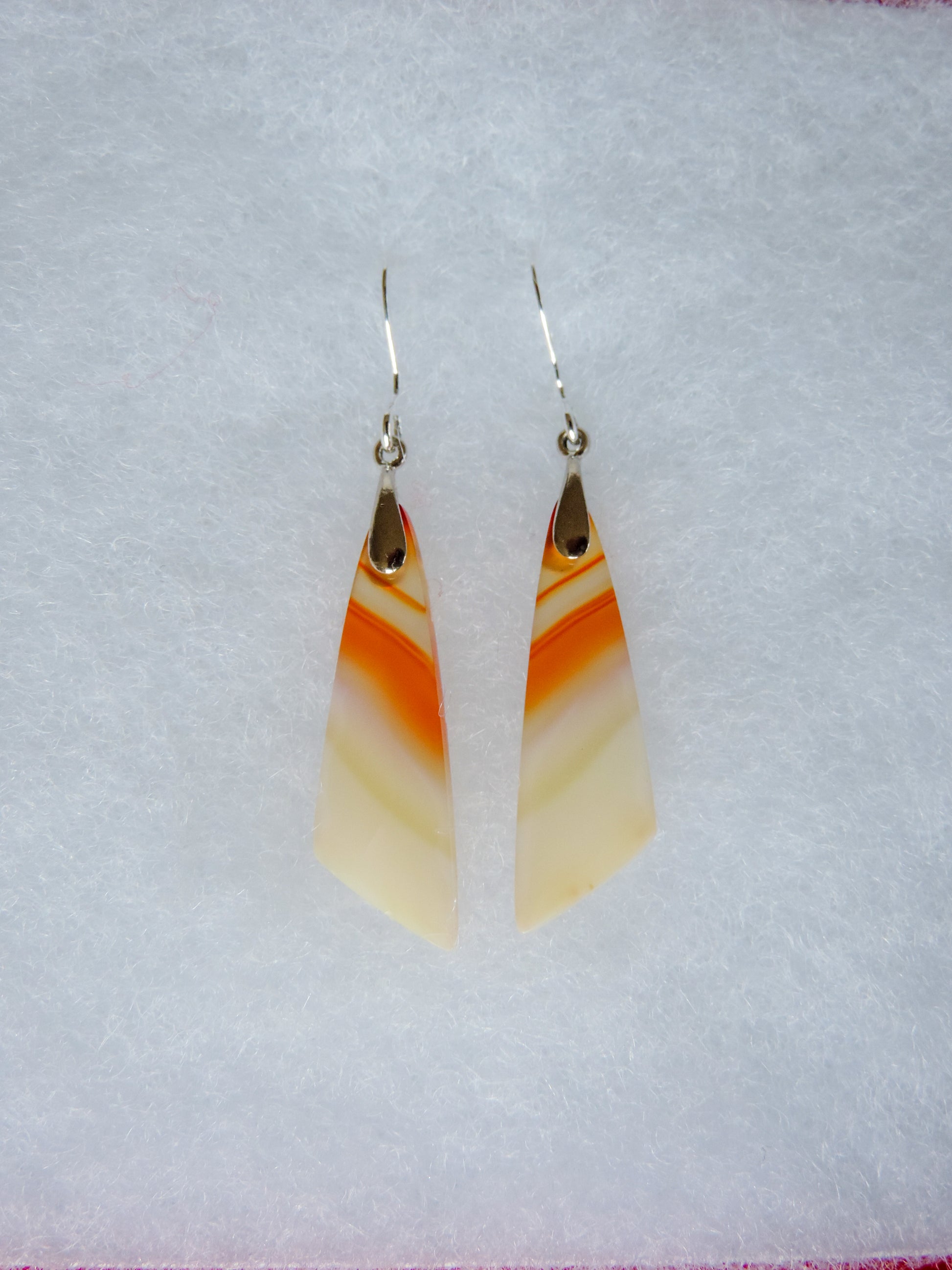 All hand crafted jewelry earrings will be shipped to you in a classic white cotton filled box inside a bubble mailer.  Your beautiful piece will be shipped the same day in most cases, or the next day at the latest, Monday through Friday.  Orders will be shipped first class USPS, which normally takes 2-3 days in the U.S.  Options are available for express shipping.  If your jewelry earrings arrive