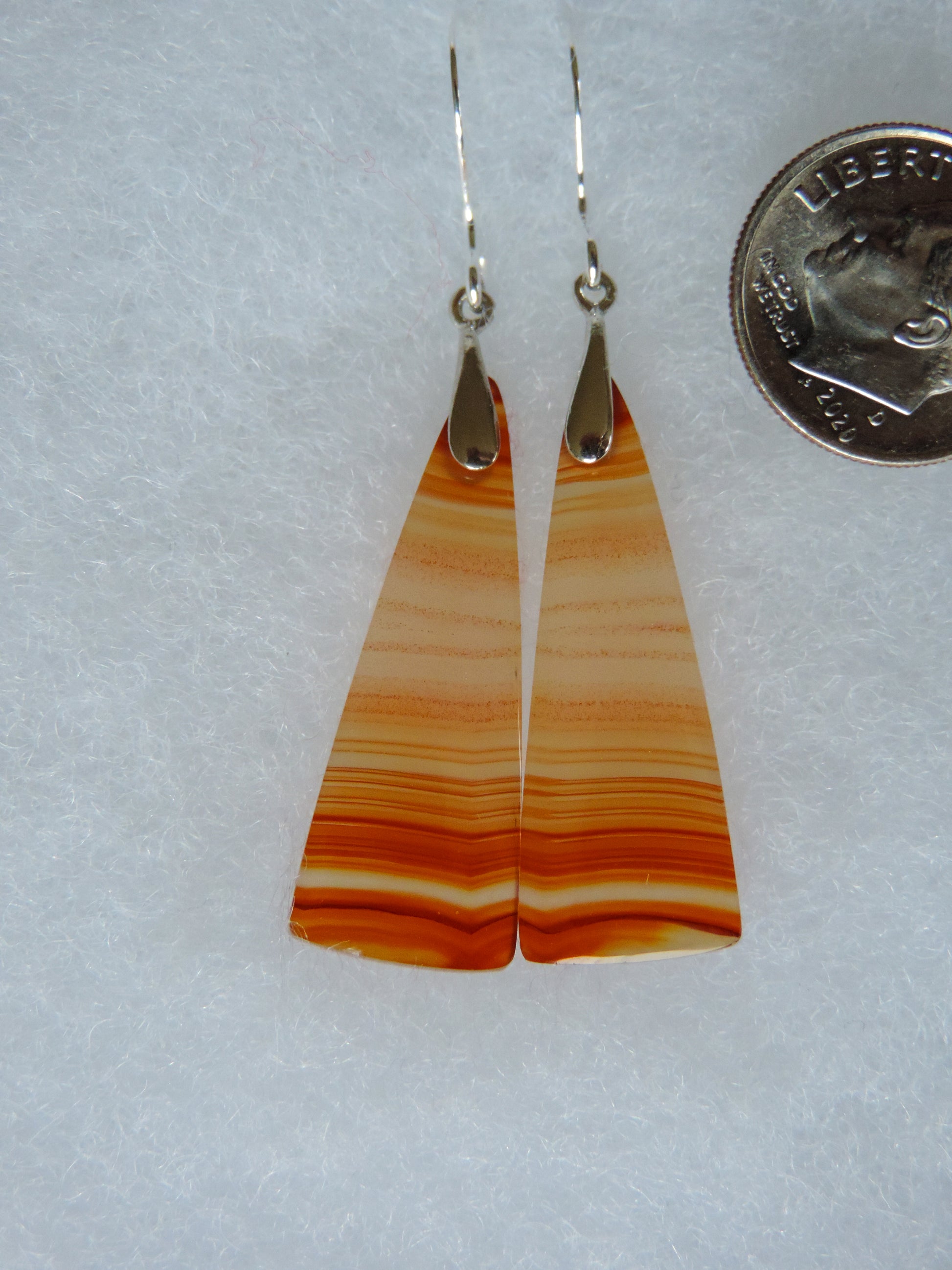 Find your perfect Indonesian Carnelian Agate Earrings on our store!  The bail and earring wire are authentic 925 sterling silver