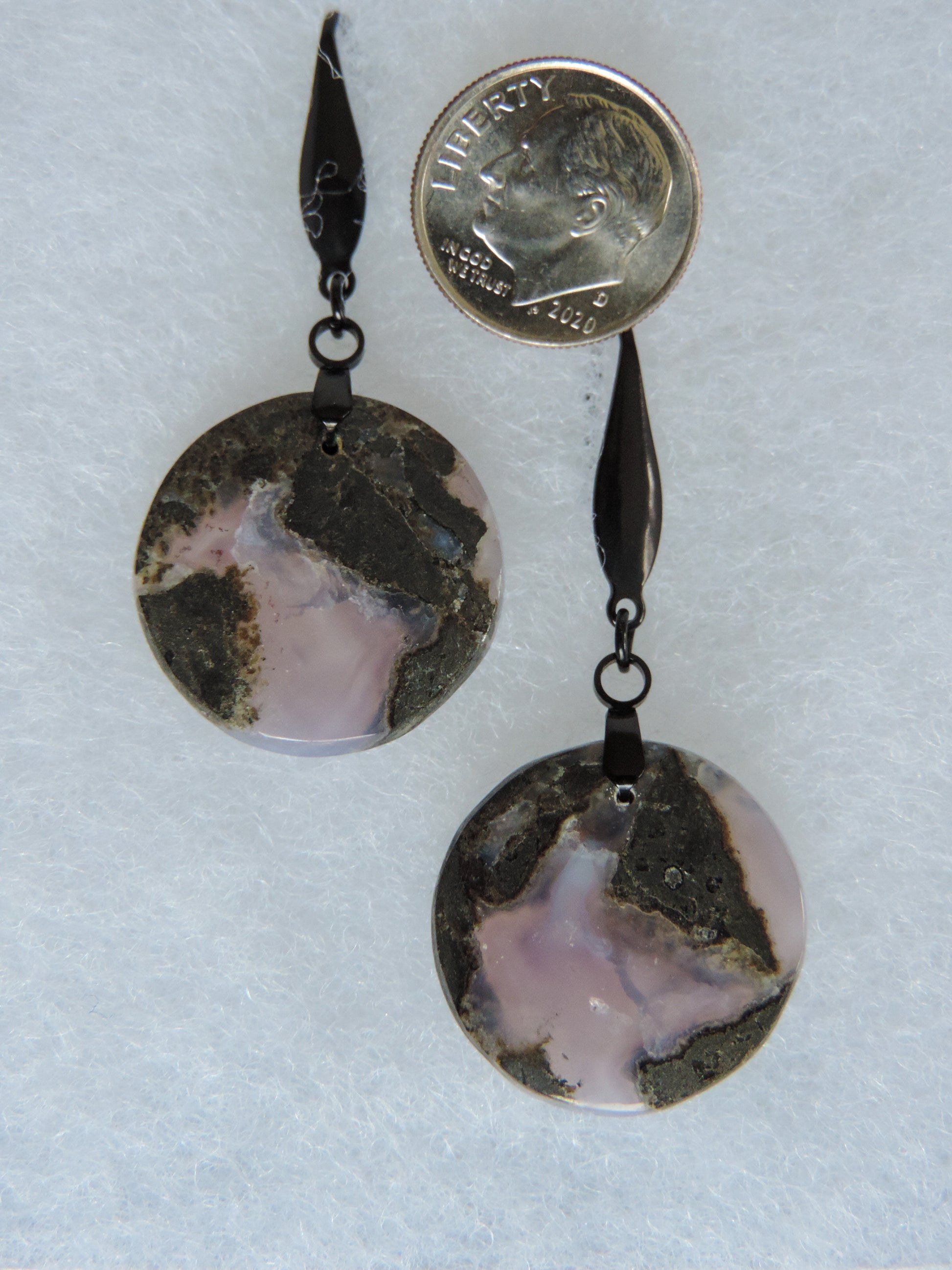 Your Purple Moss Agate Earrings will be shipped the same day in most cases, Monday through Friday.  Orders will be shipped first class USPS, which takes 3-4 days in the U.S.