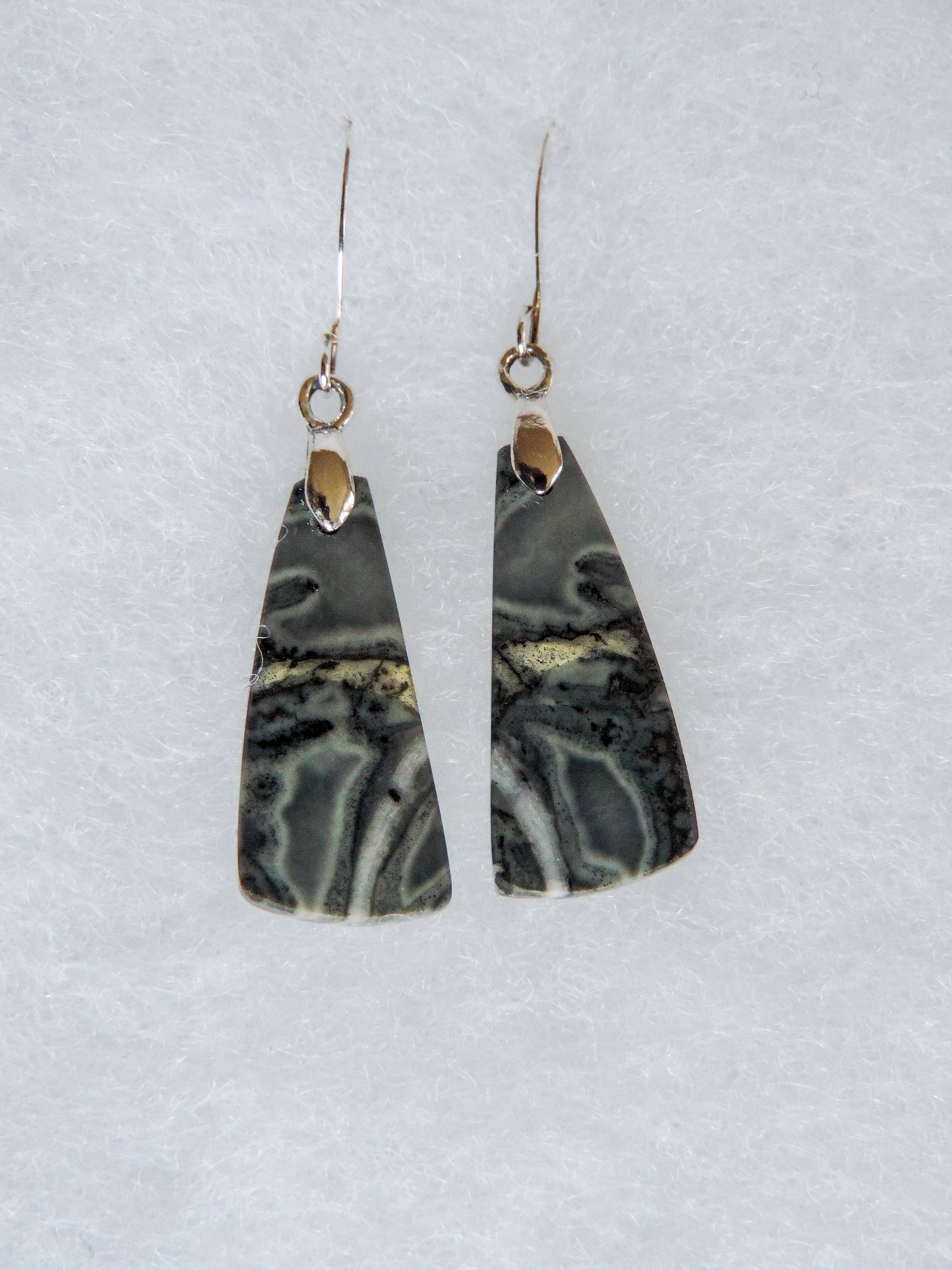 Exquisite in appearance, these Maligano Jasper & Sterling Silver Earrings will compliment your formal or casual attire.