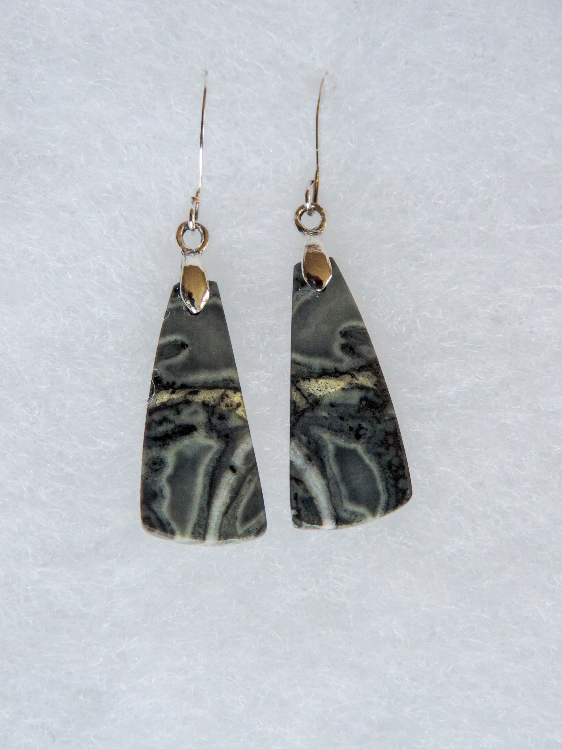Exquisite in appearance, these Maligano Jasper & Sterling Silver Earrings will compliment your formal or casual attire.