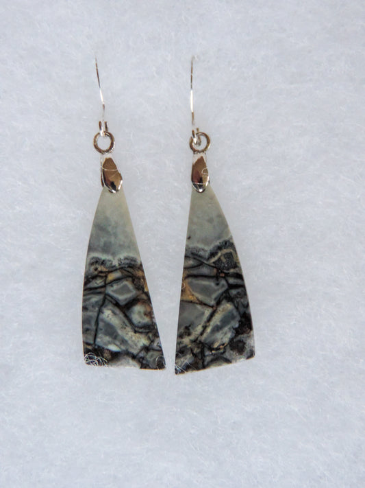 Exquisite in appearance, these Maligano Jasper & Sterling Silver Earrings will compliment your formal or casual attire.