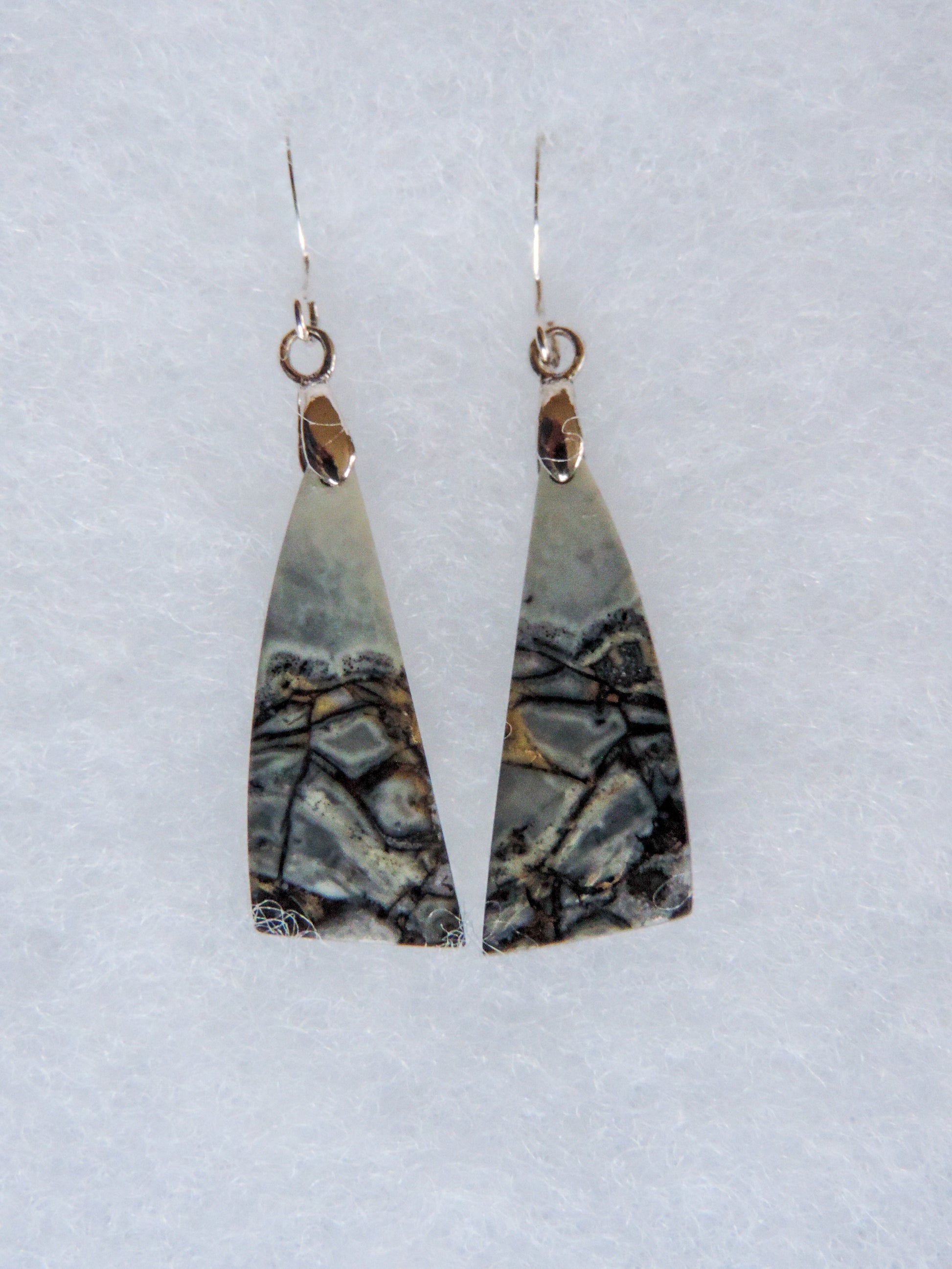 Your Maligano Jasper & Sterling Silver Earrings will be shipped the same day in most cases, Monday through Friday.  Orders will be shipped first class USPS, which takes 3-4 days in the U.S.