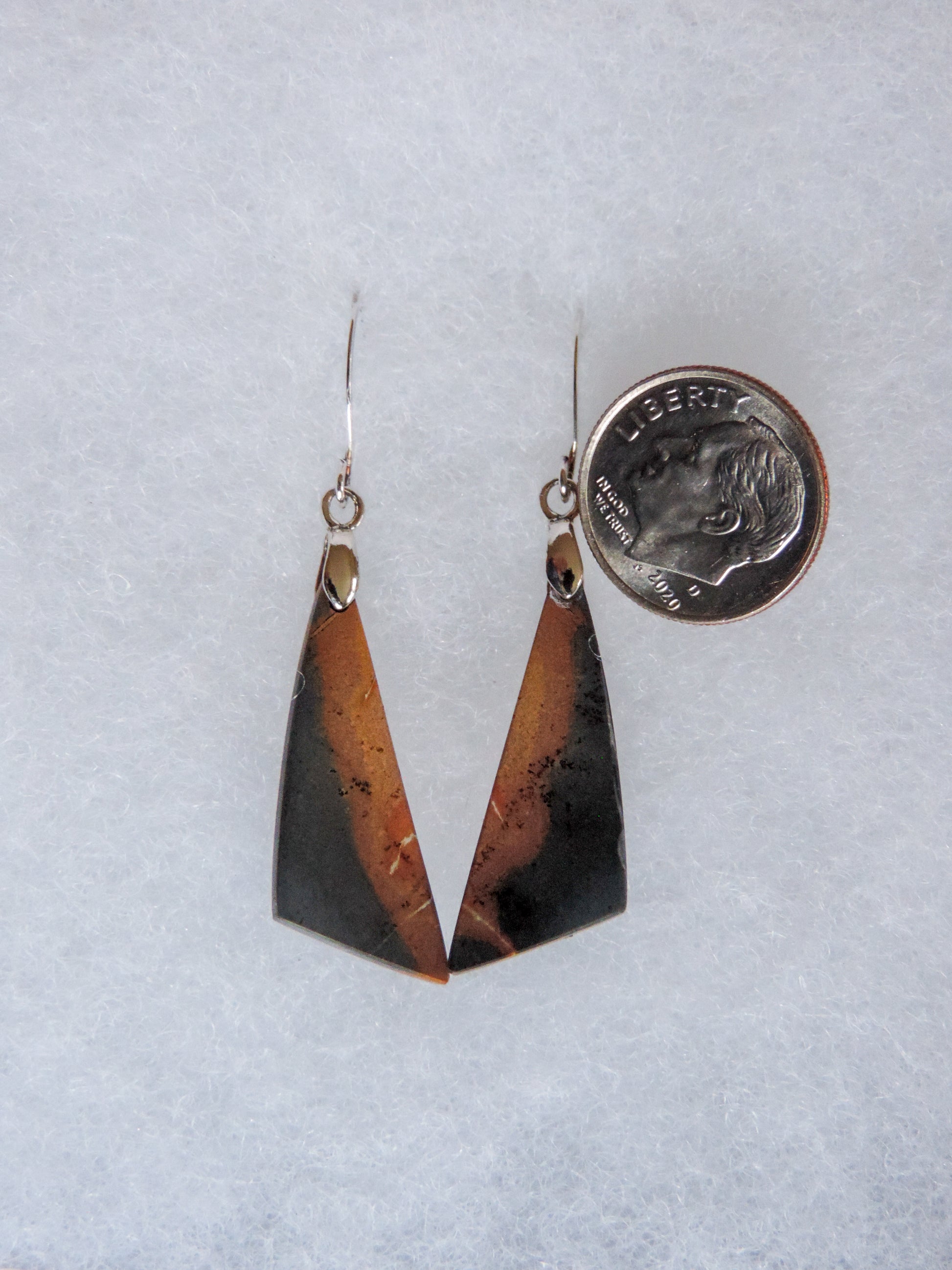 Exquisite in appearance, these Maligano Jasper & Sterling Silver Earrings jewelry will compliment your formal or casual attire.