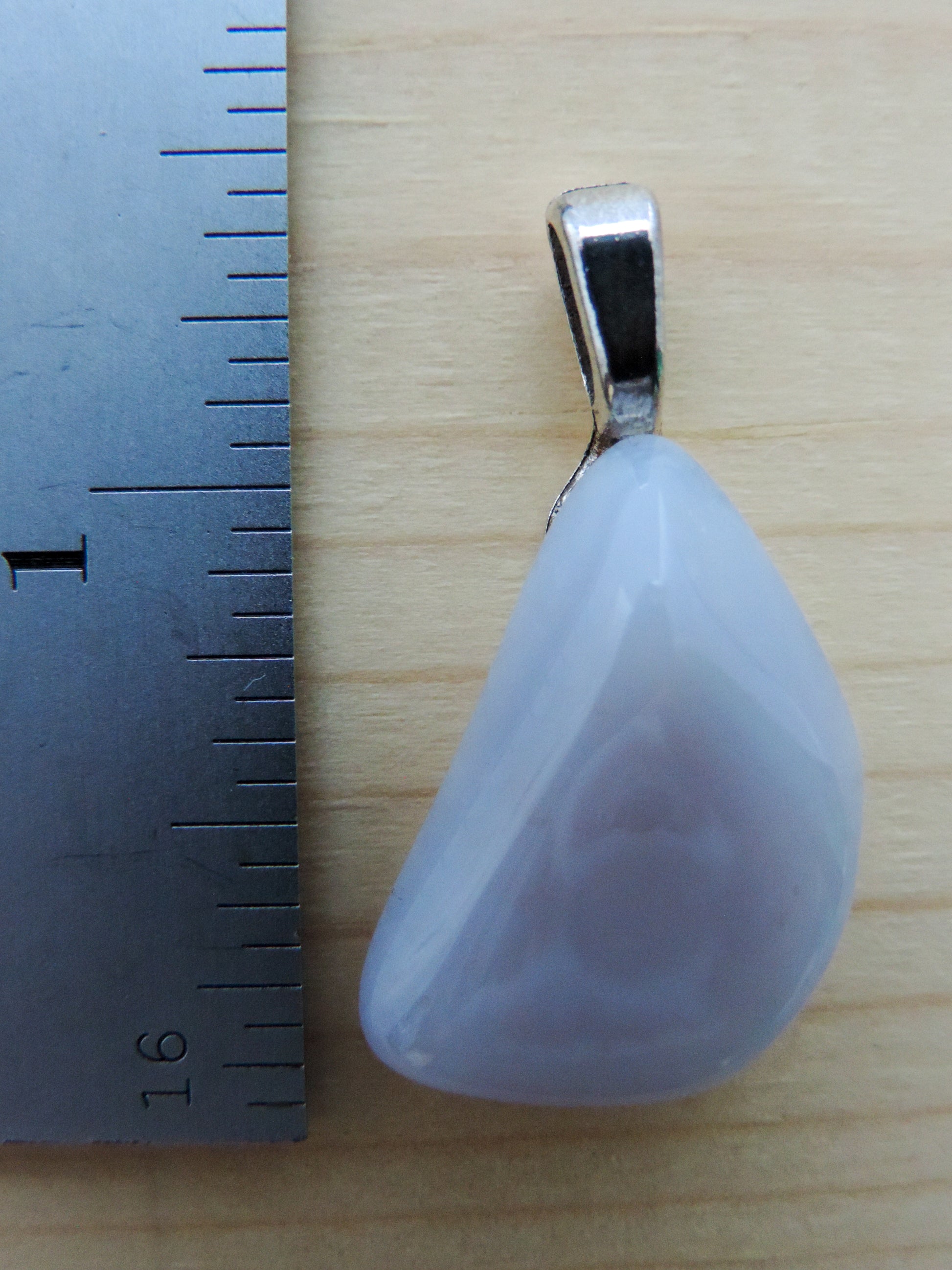 This rare stone is found in only a few locations in Montana, our material is hand collected on private property in the mountains and carried out in backpacks...each piece worth its weight in every step!  The translucent blue agate and its color variations have an alluring effect, many people find the blue agate a relaxing, calming and peaceful stone to wear.  Original and unique in design, each piece is hand crafted by lapidary artists in Montana.