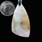 Brown Lace Agate from West Sumatra.  Indonesian Agates exhibit a wide variety of colors and amazing complexity.  No two agates are exactly alike, each one being a unique and beautiful creation! The pendant bail is authentic 925 sterling silver.     Our hand crafted jewelry is photographed next to a ruler for size.  This stone is a natural color, no dyes or heat treatment have been used. 
