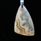 Brown Lace Agate & Sterling Silver Pendant.  Brown Lace Agate from West Sumatra.