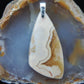 Brown Lace Agate pendant from West Sumatra.