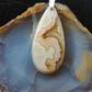 Find your perfect Indonesian Brown Lace Agate pendant on our store!  The pendant bail is authentic 925 sterling silver.