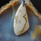 Brown Lace Agate & Sterling Silver Pendant.  Brown Lace Agate from West Sumatra.