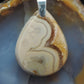 Brown Lace Agate & Sterling Silver Pendant.  Brown Lace Agate from West Sumatra.