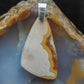 Brown Lace Agate & Sterling Silver Pendant.  Brown Lace Agate from West Sumatra.  Indonesian Agates exhibit a wide variety of colors and amazing complexity.  