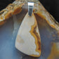 Brown Lace Agate & Sterling Silver Pendant
