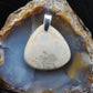 Brown Lace Agate & Sterling Silver Pendant.  Brown Lace Agate from West Sumatra.