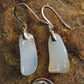 The bail and earring wires are authentic 925 sterling silver.  Wear these original earrings and stand out in a crowd!  Known as the Treasure State, Montana’s landscape is an abundant resource for precious and semi-precious stones.  One of the semi-precious stones, Madison Blue Agate, are featured in these earrings.  