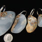 Montana Madison Blue Agate Key Chains.  The stones in these key chains are a result of tumble shaping and polishing a piece of agate from its natural state.