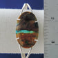 Indonesian Blue Opalized Wood & Sterling Silver Bracelet