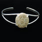 The bracelet metal is authentic 925 sterling silver.  Feel treasured when you wear this stunning bracelet!