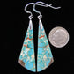 Indonesian Blue Sea Sediment Jasper Earrings with Sterling Silver, a wonderful semi-precious gemstone to add to your jewelry collection.  