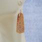 Choose your favorite fossil coral earrings and you’ll be wearing a wonder of the ocean!  Our hand crafted jewelry earrings are photographed next to a ruler for size.  This stone is a natural color, no dyes or heat treatment have been used.