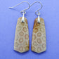 Indonesian Fossilized Coral Earrings & Sterling Silver  Agatized fossil corals are found in several provinces across the Indonesian Islands of Sumatra and Java.  