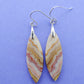 Indonesian Lace Agate earrings with Sterling Silver wire. 