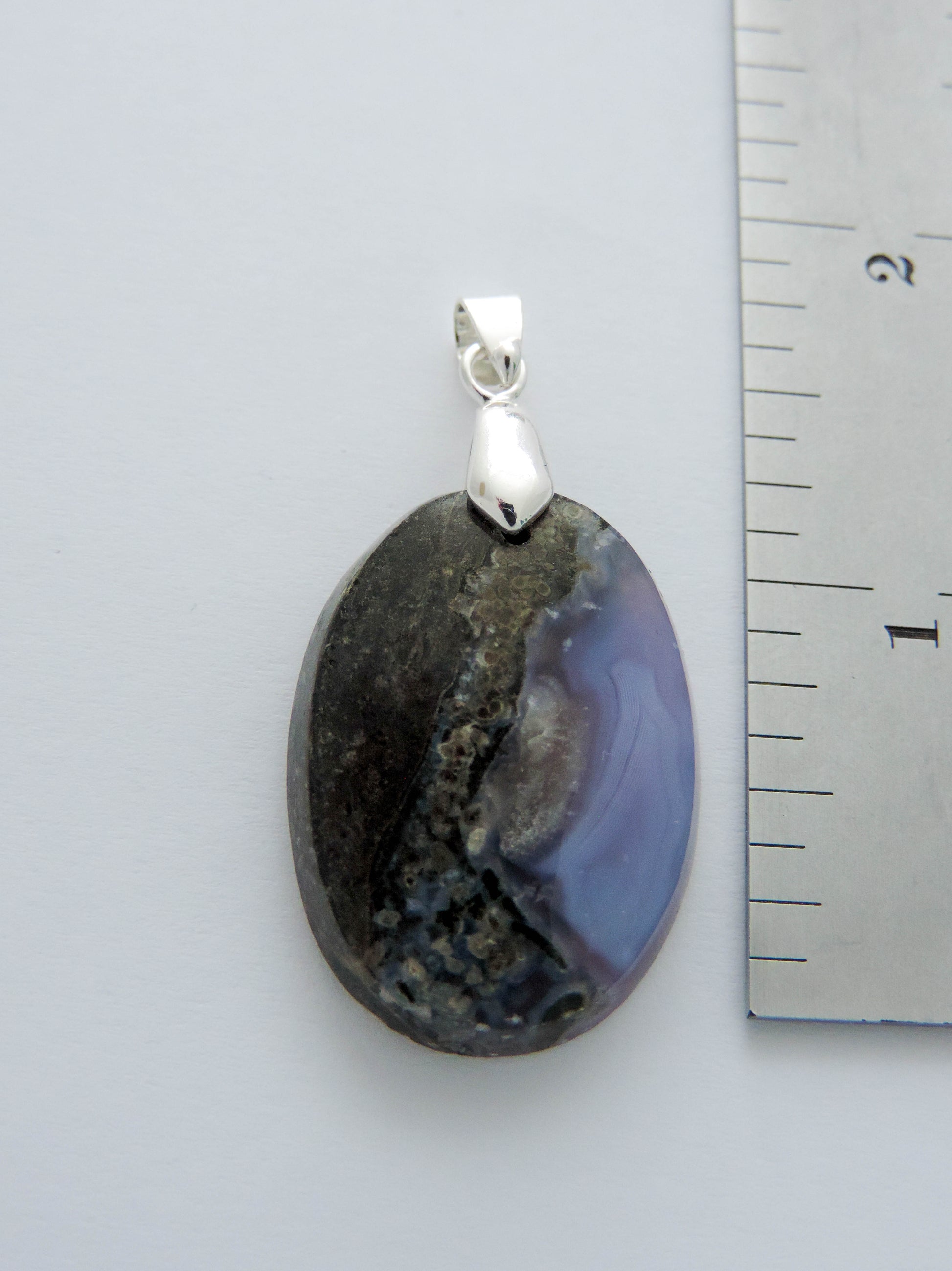 Purple Moss Agate Pendant, beautiful and makes a great gift for everyone on your Christmas list. 