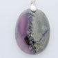 Our hand crafted jewelry is photographed next to a ruler for size.  This stone is a natural color, no dyes or heat treatment have been used. Purple gemstones hold significant and powerful spiritual qualities.  Purple has been associated with wealth, passion, ambition, magic, awareness, mystery, tranquility, inspiration, understanding, calmness and wisdom to name a few.  