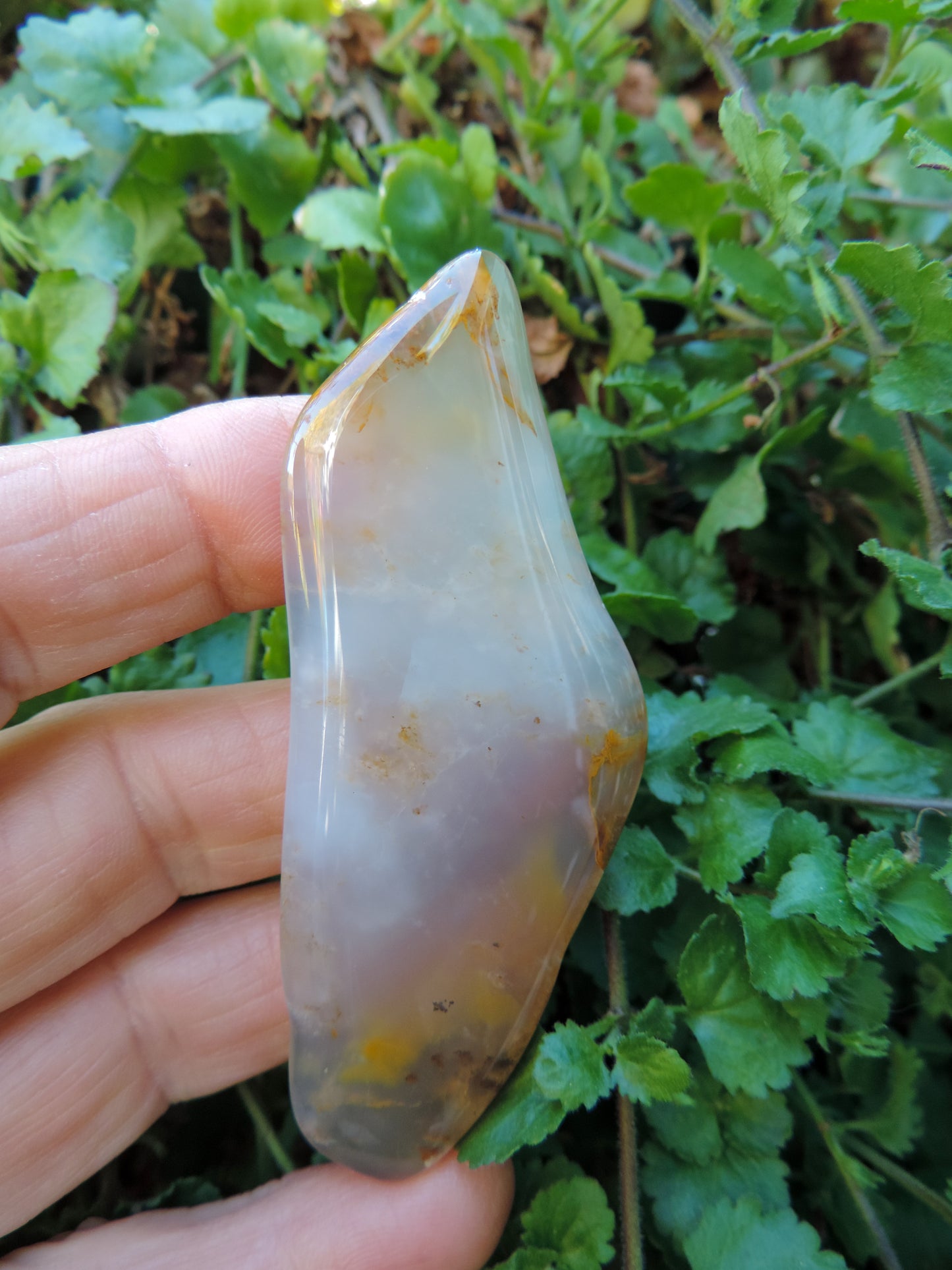 Rare Montana Madison Blue Agate "Worry Stone"