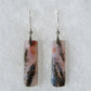 Wear some beautiful ONE of a kind Purple Moss Agate Earrings today!  The bail and earring wire are authentic 925 sterling silver.   