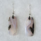 Purple Moss Agate & Sterling Silver Earrings.  Purple gemstones hold significant and powerful spiritual qualities.  Purple has been associated with wealth, passion, ambition, magic, awareness, mystery, tranquility, inspiration, understanding, calmness and wisdom to name a few. 