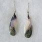 Purple Moss Agate & Sterling Silver Earrings  Purple gemstones hold significant and powerful spiritual qualities.  Purple has been associated with wealth, passion, ambition, magic, awareness, mystery, tranquility, inspiration, understanding, calmness and wisdom to name a few. 