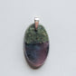 Purple Moss Agate & Sterling Silver Pendant.  Purple gemstones hold significant and powerful spiritual qualities.  Purple has been associated with wealth, passion, ambition, magic, awareness, mystery, tranquility, inspiration, understanding, calmness and wisdom to name a few. 