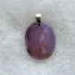 Purple Moss Agate & Sterling Silver Pendant.  Purple gemstones hold significant and powerful spiritual qualities.  Purple has been associated with wealth, passion, ambition, magic, awareness, mystery, tranquility, inspiration, understanding, calmness and wisdom to name a few. 
