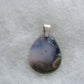 Wear a Purple Moss Agate & Sterling Silver Pendant today and feel the difference!  The pendant bail is authentic 925 sterling silver.