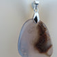 This rare stone is found in only a few locations in Montana, our material is hand collected on private property in the mountains and carried out in backpacks...each piece worth its weight in every step!  The translucent blue agate and its color variations have an alluring effect, many people find the blue agate a relaxing, calming and peaceful stone to wear.  Original and unique in design, each piece is hand crafted by lapidary artists in Montana. 