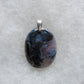 Purple Moss Agate & Sterling Silver Pendant.  Purple gemstones hold significant and powerful spiritual qualities.  Purple has been associated with wealth, passion, ambition, magic, awareness, mystery, tranquility, inspiration, understanding, calmness and wisdom to name a few. 