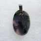 Purple Moss Agate & Sterling Silver Pendant.  Purple gemstones hold significant and powerful spiritual qualities.  Purple has been associated with wealth, passion, ambition, magic, awareness, mystery, tranquility, inspiration, understanding, calmness and wisdom to name a few. 