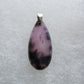 Purple Moss Agate & Sterling Silver Pendant.  Purple gemstones hold significant and powerful spiritual qualities.  Purple has been associated with wealth, passion, ambition, magic, awareness, mystery, tranquility, inspiration, understanding, calmness and wisdom to name a few.  Throughout 