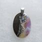 Purple Moss Agate & Sterling Silver Pendant.  Purple gemstones hold significant and powerful spiritual qualities