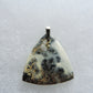 Exquisite in appearance, this Maligano Jasper & Sterling Silver Pendant will compliment your formal or casual attire.   The pendant bail is authentic 925 sterling silver.
