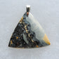 Maligano Jasper & Sterling Silver Pendant.  Maligano Jasper is a specific type of jasper found in Indonesia and forms in ancient volcanic hot springs areas.  It’s named after a small village in Sulawesi, Indonesia and is mined by hand as the village doesn’t have the heavy machinery required for deep excavation mining techniques.  